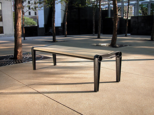 Kingsey backless bench - Composite Lumber