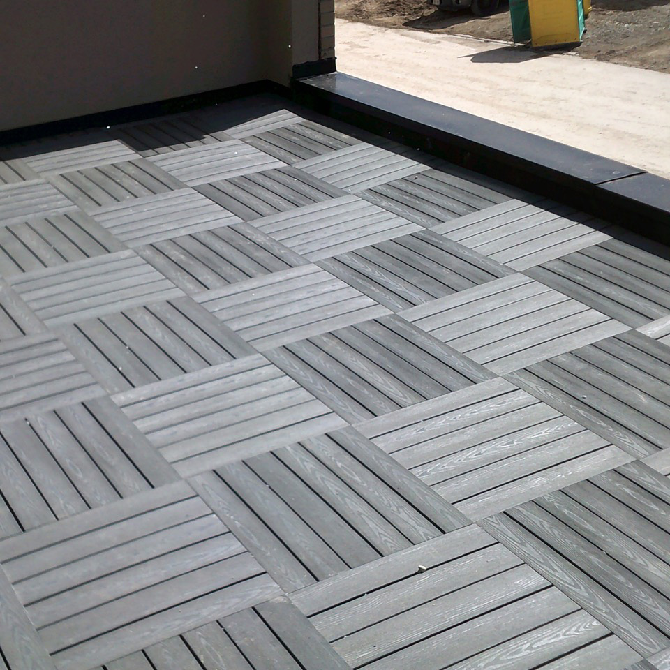 Composite Plastic Deck Tiles